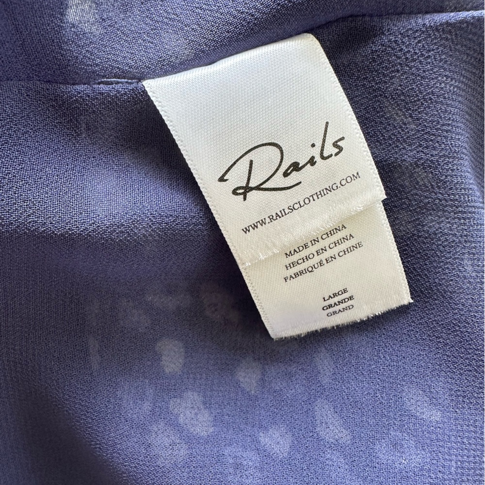 Rails Jade Maxi Dress in Navy Ditsy Floral, size L - Picture 4 of 8